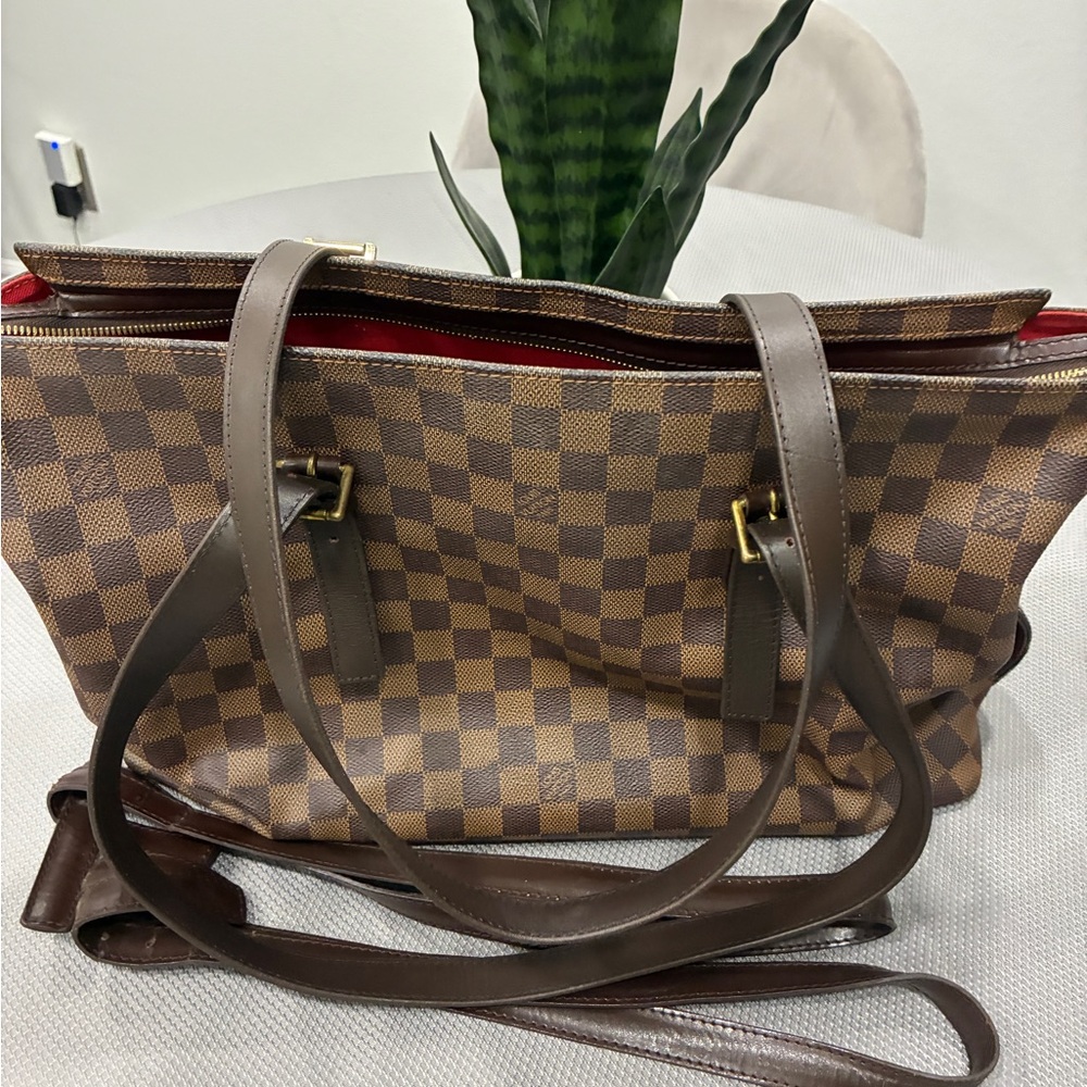 Louis Vuitton Brown Checkered Tote